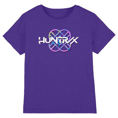 Purple - Front - K-Pop Demon Hunters Childrens-Kids Pastel Logo T-Shirt