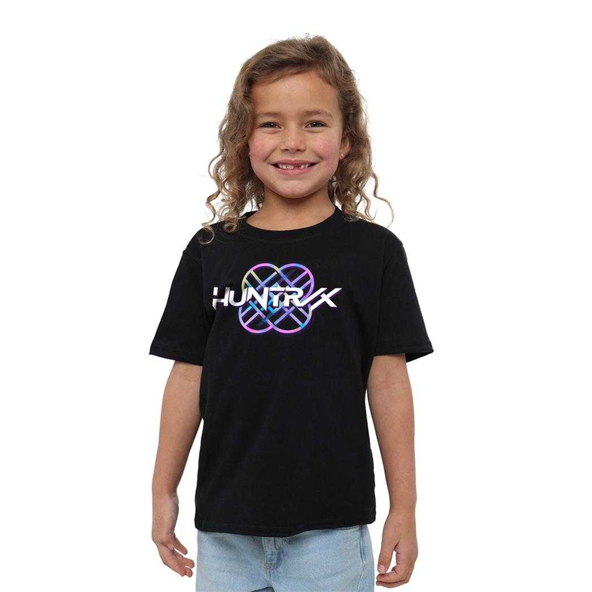 Black - Lifestyle - K-Pop Demon Hunters Childrens-Kids Pastel Logo T-Shirt
