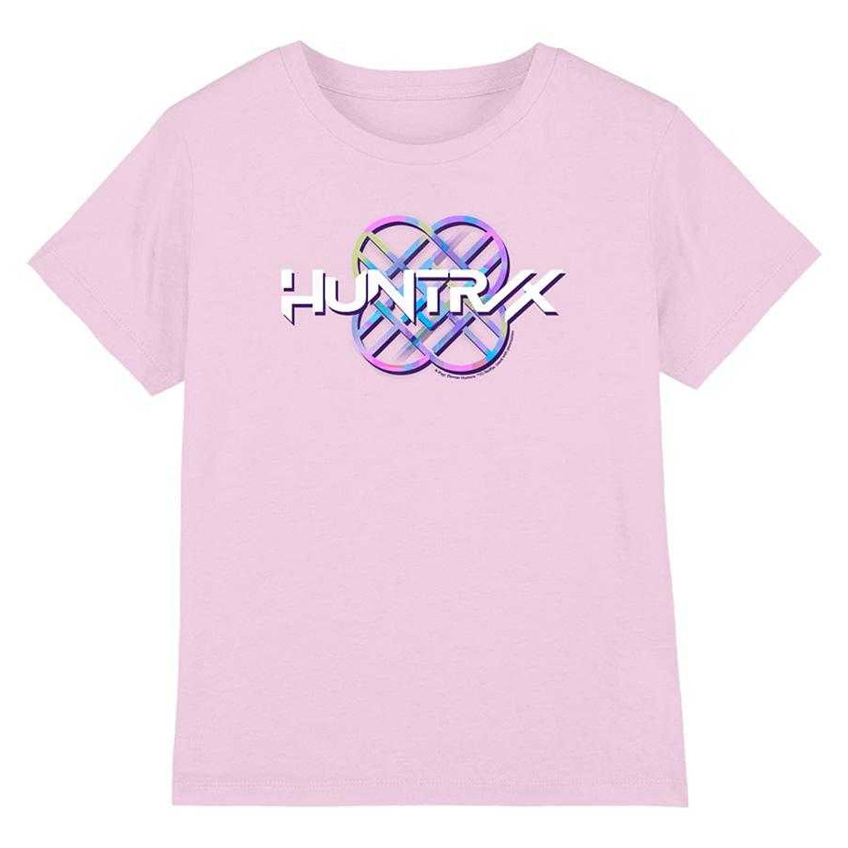 Light Pink - Front - K-Pop Demon Hunters Childrens-Kids Pastel Logo T-Shirt
