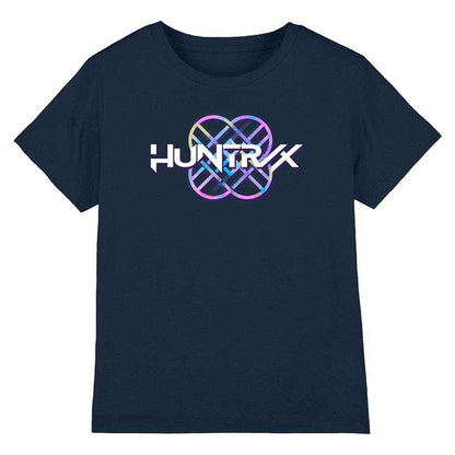 Navy - Front - K-Pop Demon Hunters Childrens-Kids Pastel Logo T-Shirt