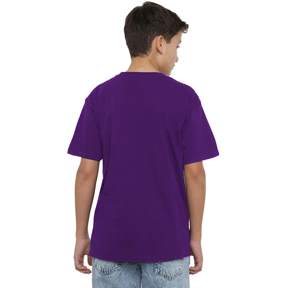 Purple - Side - K-Pop Demon Hunters Childrens-Kids Logo T-Shirt
