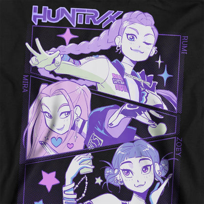 Black - Back - K-Pop Demon Hunters Unisex Adult Huntr-X Anime Sweatshirt