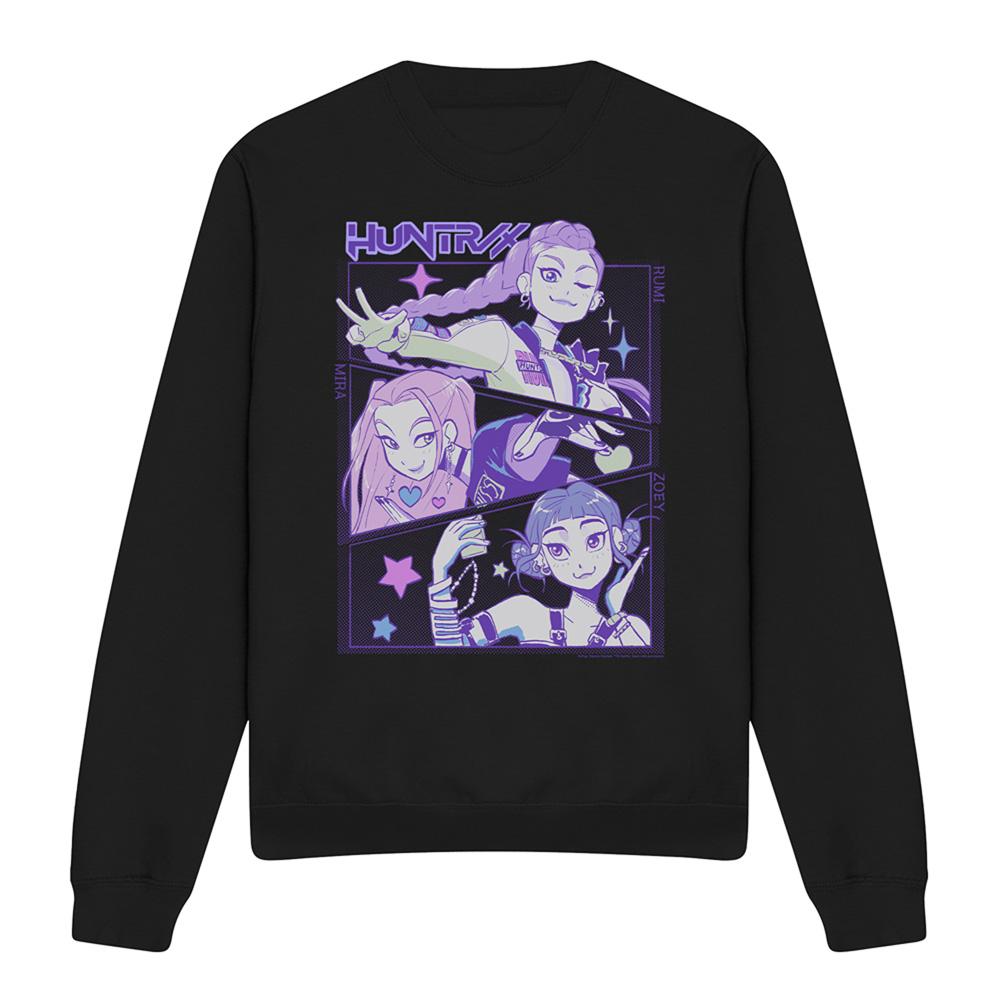 Black - Lifestyle - K-Pop Demon Hunters Unisex Adult Huntr-X Anime Sweatshirt