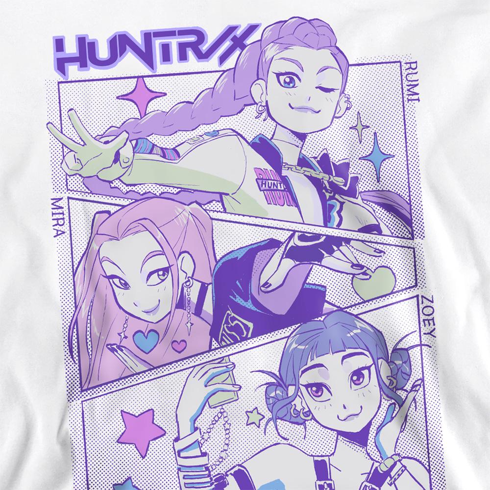 White - Back - K-Pop Demon Hunters Unisex Adult Huntr-X Anime Sweatshirt