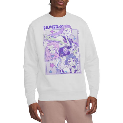 White - Lifestyle - K-Pop Demon Hunters Unisex Adult Huntr-X Anime Sweatshirt