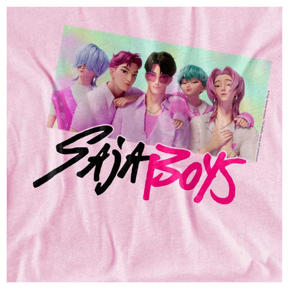 Light Pink - Side - K-Pop Demon Hunters Childrens-Kids Saja Boys Photo Frame T-Shirt