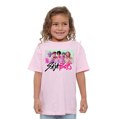 Light Pink - Lifestyle - K-Pop Demon Hunters Childrens-Kids Saja Boys Photo Frame T-Shirt