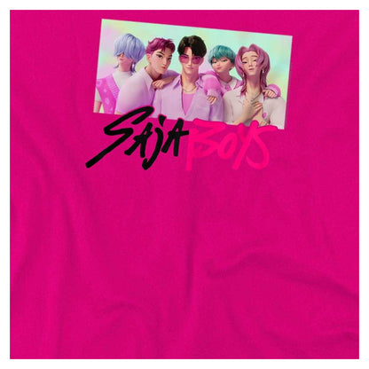 Fuchsia - Side - K-Pop Demon Hunters Childrens-Kids Saja Boys Photo Frame T-Shirt
