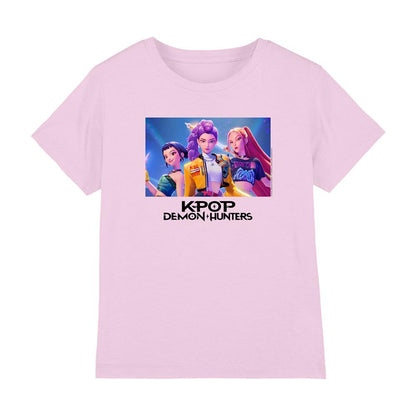 Heather Grey - Front - K-Pop Demon Hunters Childrens-Kids Huntr-X T-Shirt