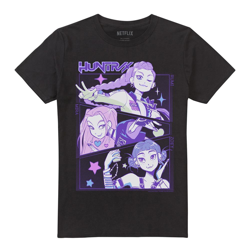 Black - Lifestyle - K-Pop Demon Hunters Unisex Adult Huntr-X Anime T-Shirt