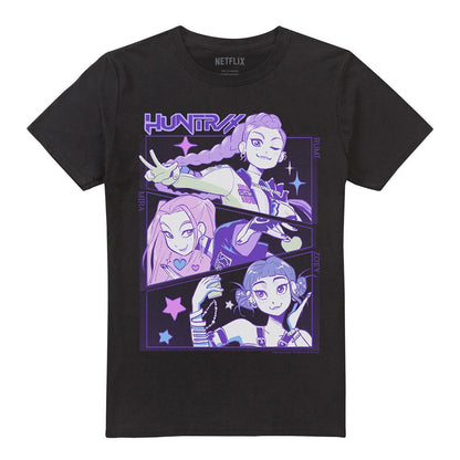 Black - Lifestyle - K-Pop Demon Hunters Unisex Adult Huntr-X Anime T-Shirt