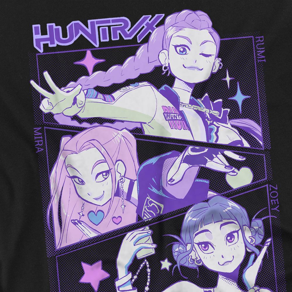 Black - Back - K-Pop Demon Hunters Unisex Adult Huntr-X Anime Long-Sleeved T-Shirt