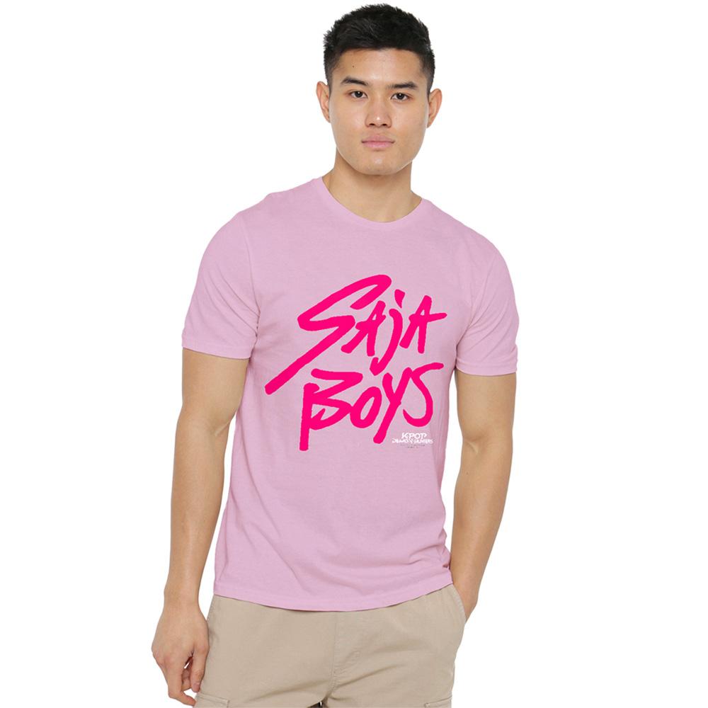 Light Pink - Lifestyle - K-Pop Demon Hunters Unisex Adult Saja Boys Logo T-Shirt