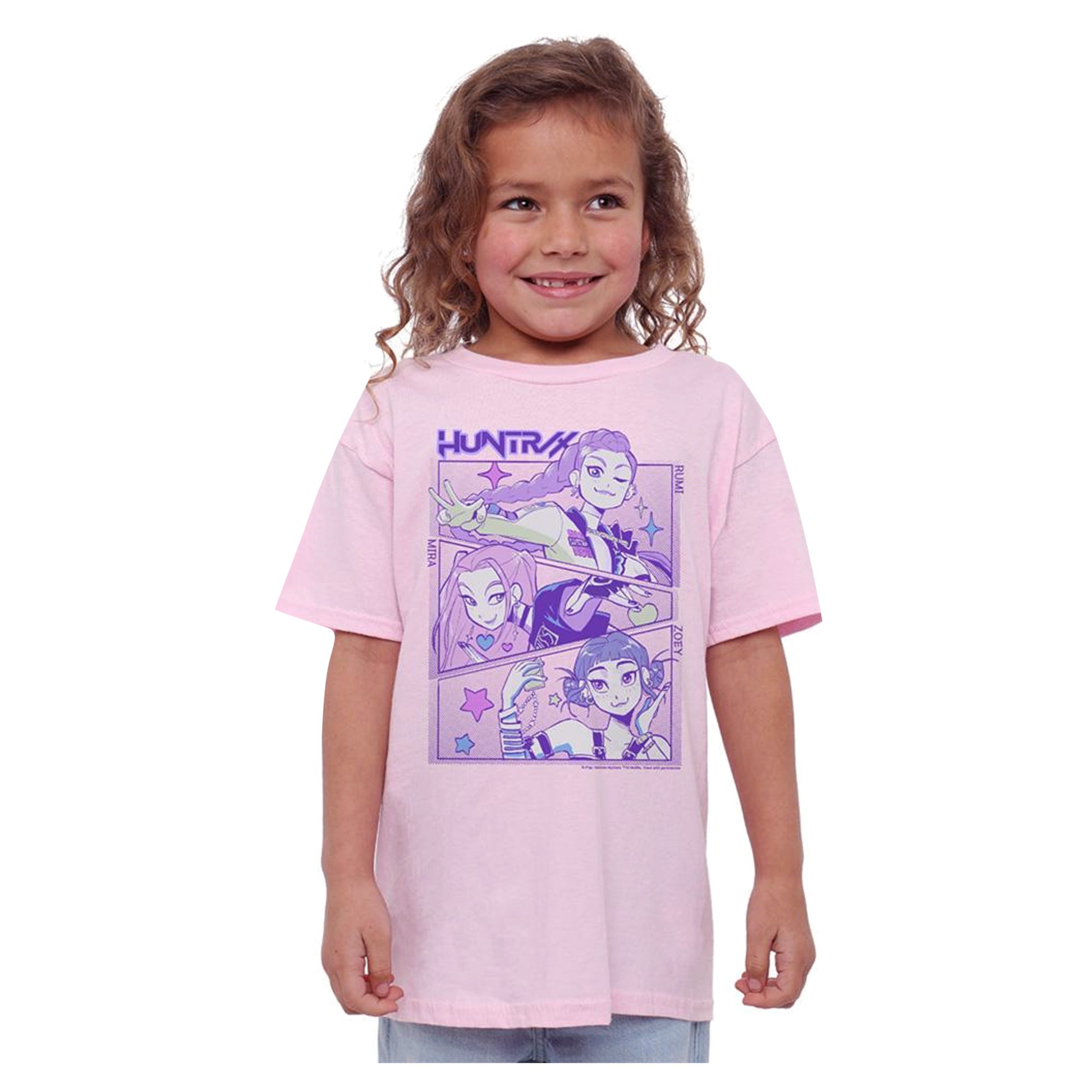 Light Pink - Lifestyle - K-Pop Demon Hunters Childrens-Kids Huntr-X Anime T-Shirt