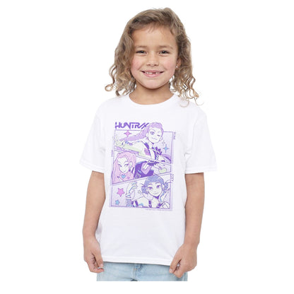 White - Side - K-Pop Demon Hunters Childrens-Kids Huntr-X Anime T-Shirt