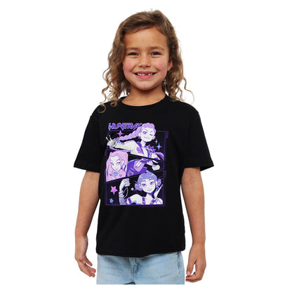 Black - Lifestyle - K-Pop Demon Hunters Childrens-Kids Huntr-X Anime T-Shirt