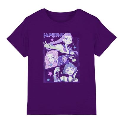 Purple - Front - K-Pop Demon Hunters Childrens-Kids Huntr-X Anime T-Shirt