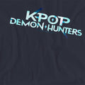 Deep Navy - Side - K-Pop Demon Hunters Womens-Ladies Colour Logo T-Shirt