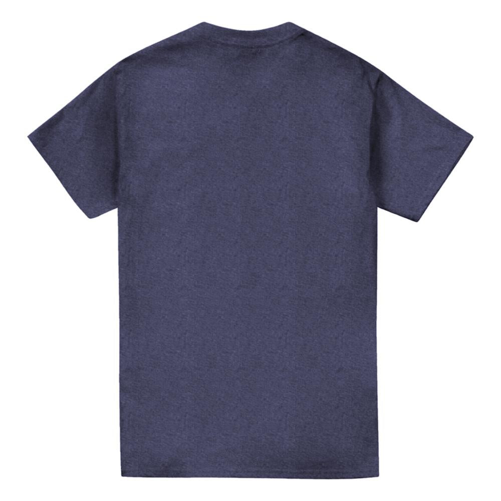 Navy - Back - K-Pop Demon Hunters Unisex Adult Logo Heather T-Shirt