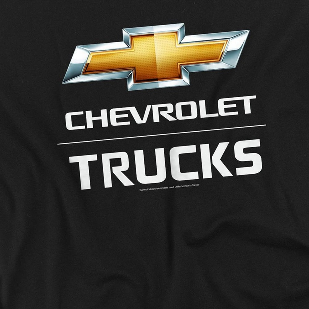 Black - Side - Chevrolet Mens Trucks Long-Sleeved T-Shirt