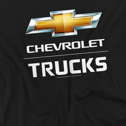 Black - Side - Chevrolet Mens Trucks Long-Sleeved T-Shirt