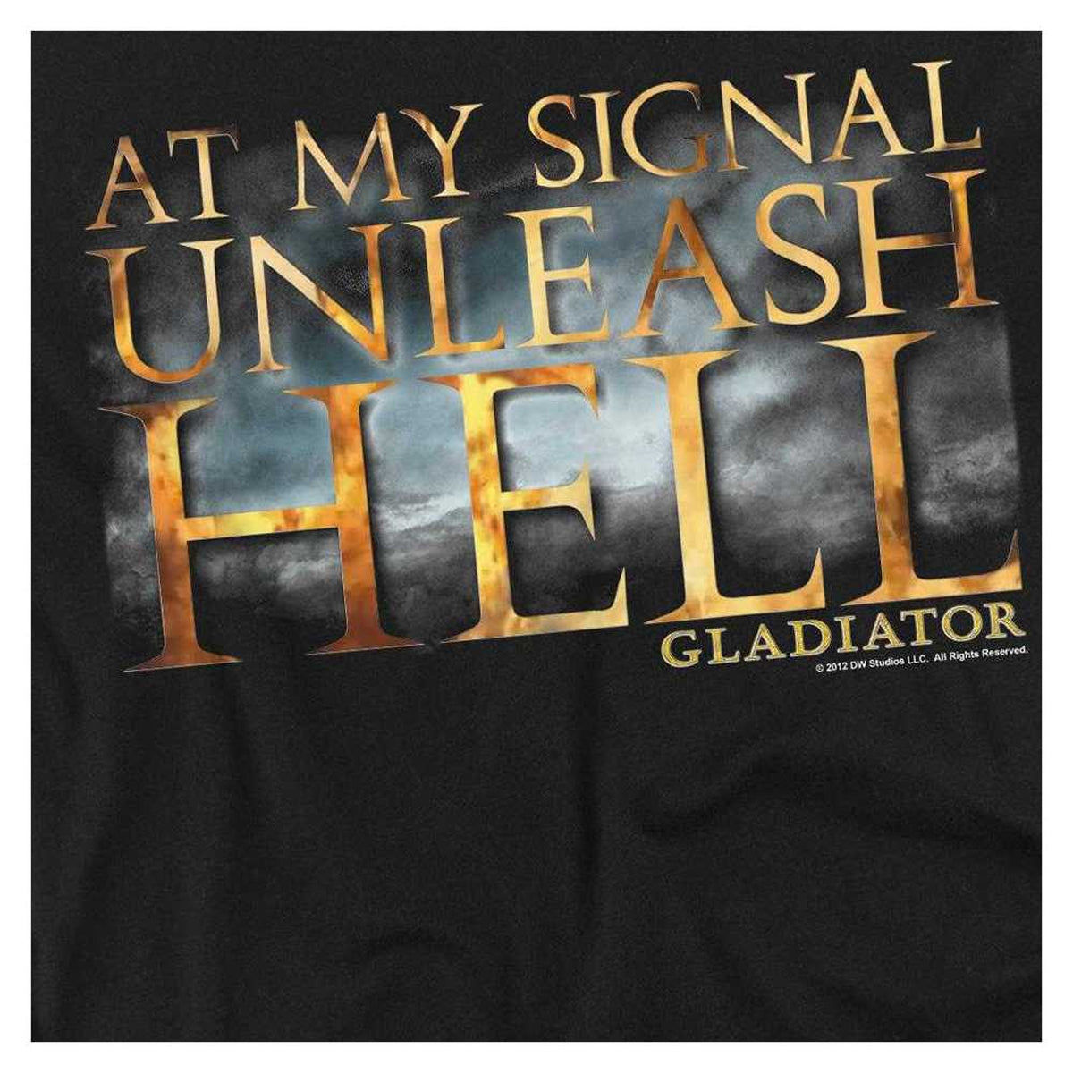 Charcoal - Side - Gladiator Mens Unleash Hell Long-Sleeved T-Shirt