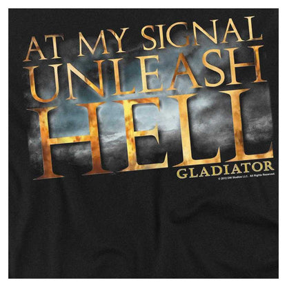 Charcoal - Side - Gladiator Mens Unleash Hell Long-Sleeved T-Shirt