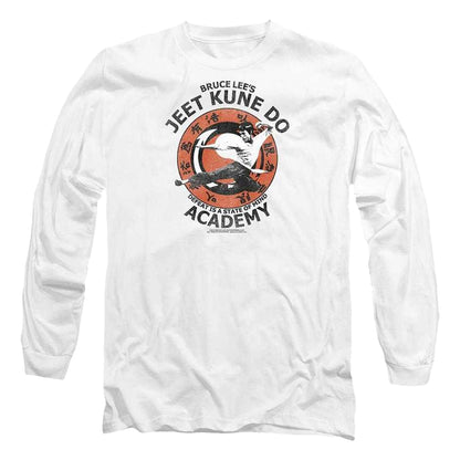 White - Front - Bruce Lee Mens Jeet Kune Long-Sleeved T-Shirt