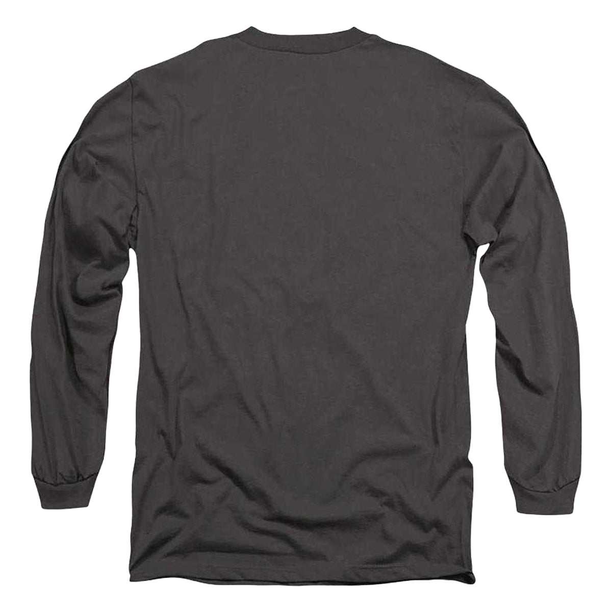 Charcoal - Back - Pontiac Mens Iconic Firebird Long-Sleeved T-Shirt