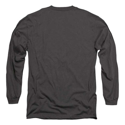 Charcoal - Back - Pontiac Mens Iconic Firebird Long-Sleeved T-Shirt