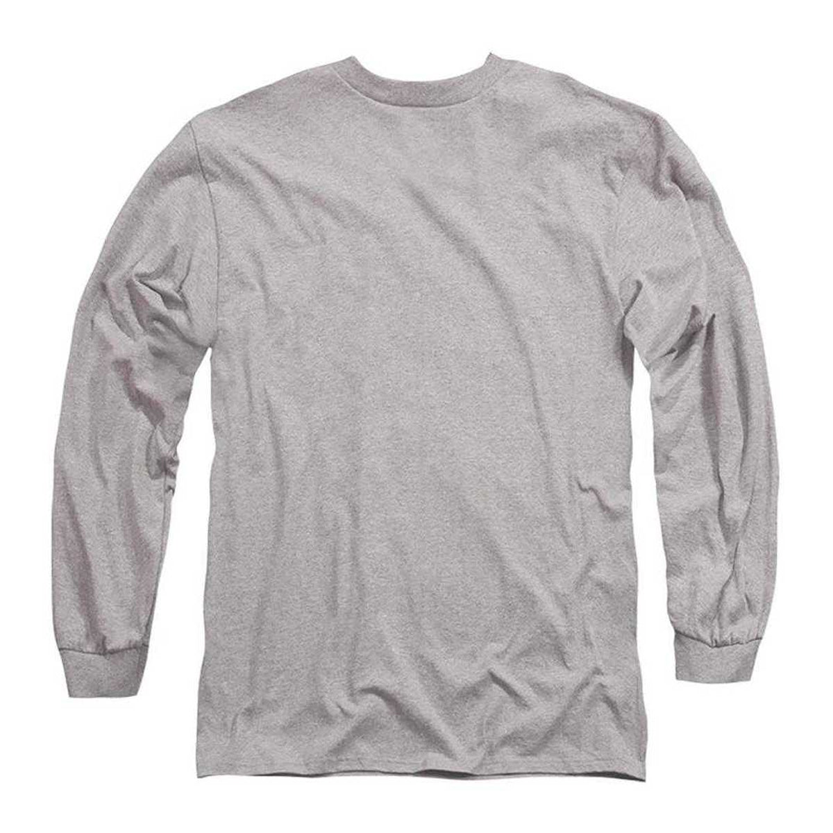 Athletic Heather - Back - Hummer Mens Distressed Heather Logo Long-Sleeved T-Shirt