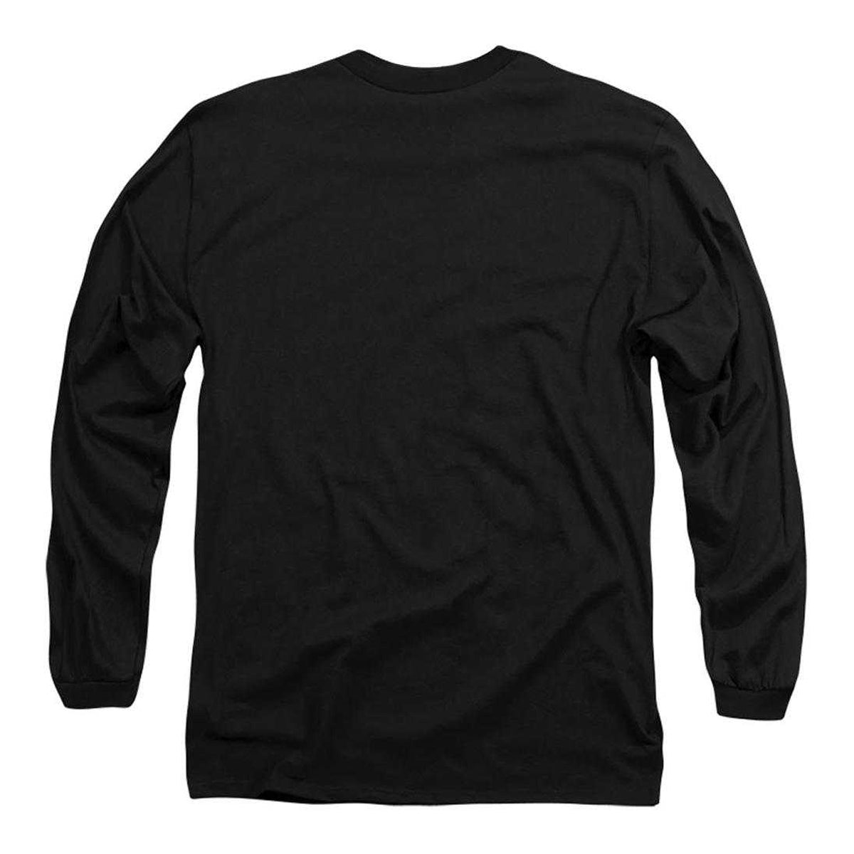 Black - Back - Chevrolet Mens Genuine Chevy Parts Sign Distressed Long-Sleeved T-Shirt