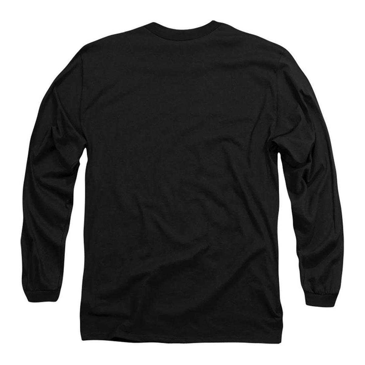 Black - Back - Chevrolet Mens Corvette Emblem Long-Sleeved T-Shirt