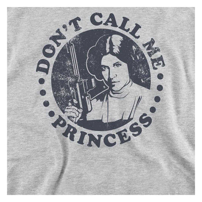 Athletic Heather Grey - Side - Star Wars Womens-Ladies Don´t Call Me Princess Leia Sweatshirt