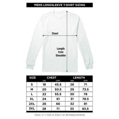 Navy - Lifestyle - Chevrolet Mens Stacked Logo Long-Sleeved T-Shirt