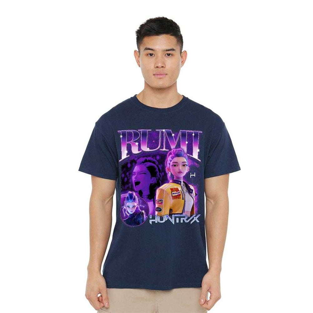 Navy - Lifestyle - K-Pop Demon Hunters Unisex Adult Huntr-X Rumi T-Shirt