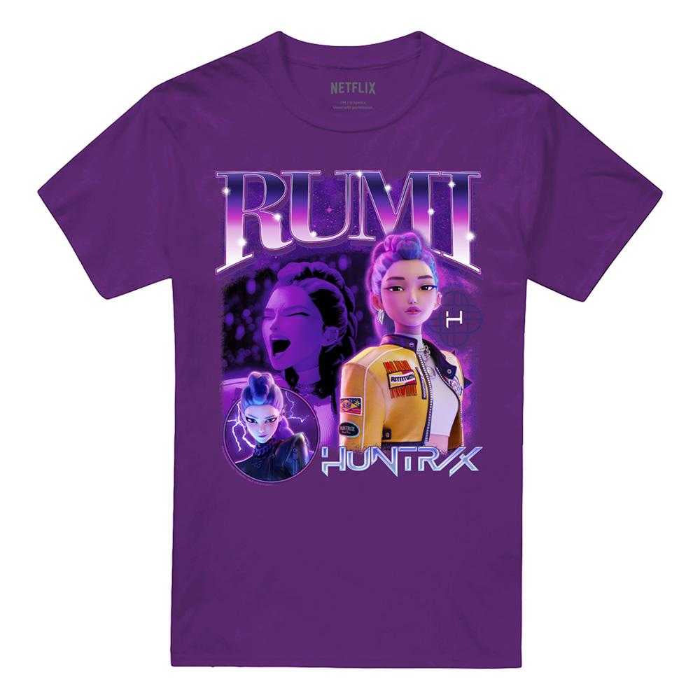 Purple - Front - K-Pop Demon Hunters Unisex Adult Huntr-X Rumi T-Shirt