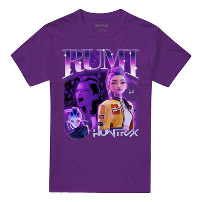 Purple - Front - K-Pop Demon Hunters Unisex Adult Huntr-X Rumi T-Shirt