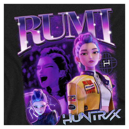 Black - Side - K-Pop Demon Hunters Unisex Adult Huntr-X Rumi T-Shirt