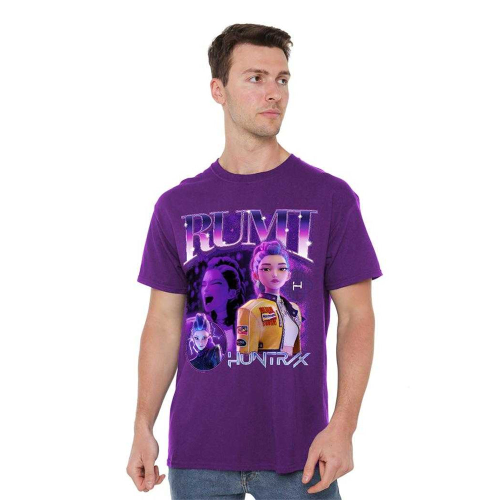 Purple - Lifestyle - K-Pop Demon Hunters Unisex Adult Huntr-X Rumi T-Shirt