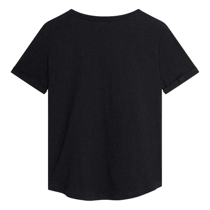 Black - Back - K-Pop Demon Hunters Womens-Ladies Huntr-X Panels T-Shirt
