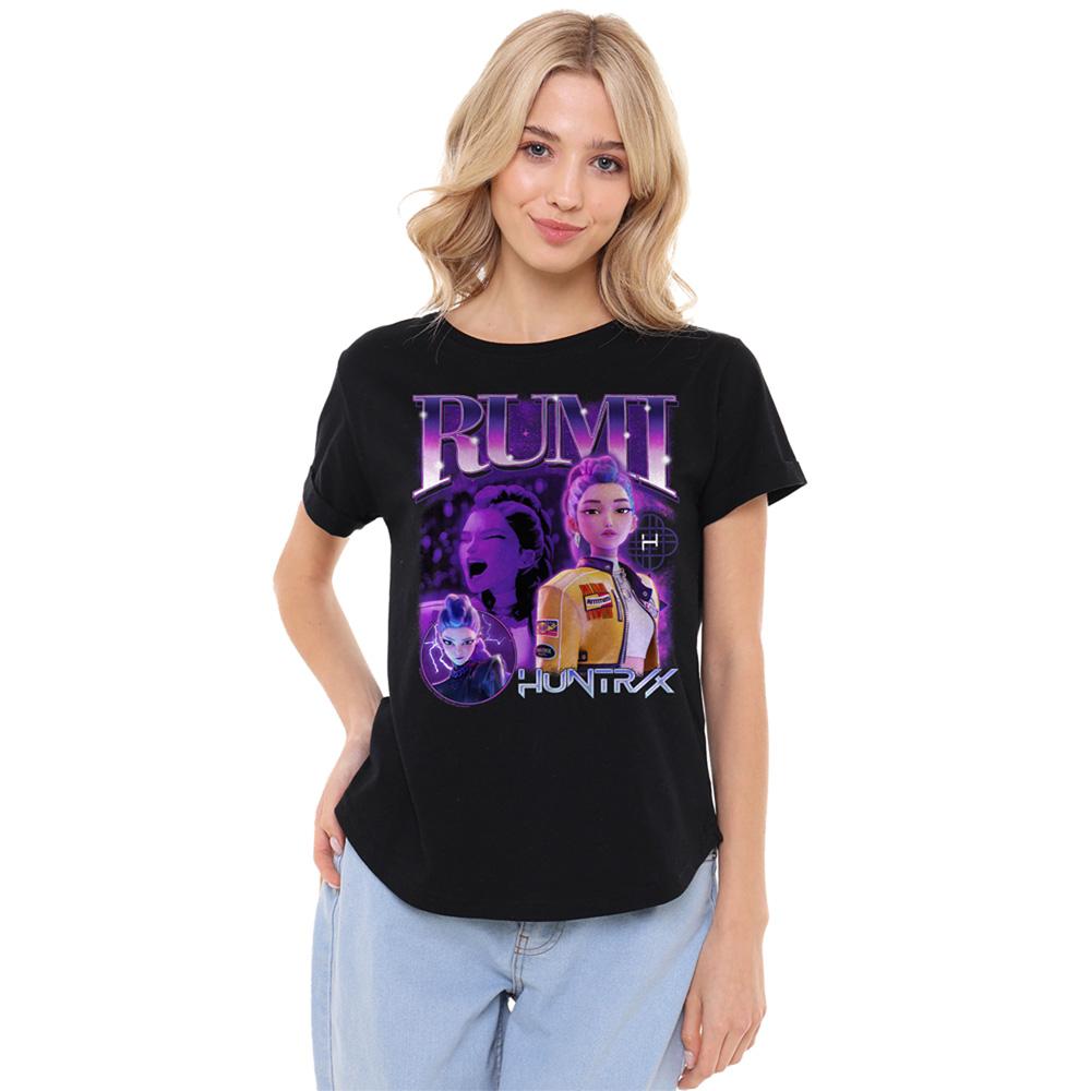 Black - Lifestyle - K-Pop Demon Hunters Womens-Ladies Huntr-X Rumi T-Shirt