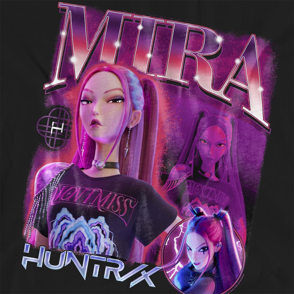 Black - Side - K-Pop Demon Hunters Womens-Ladies Huntr-X Mira T-Shirt