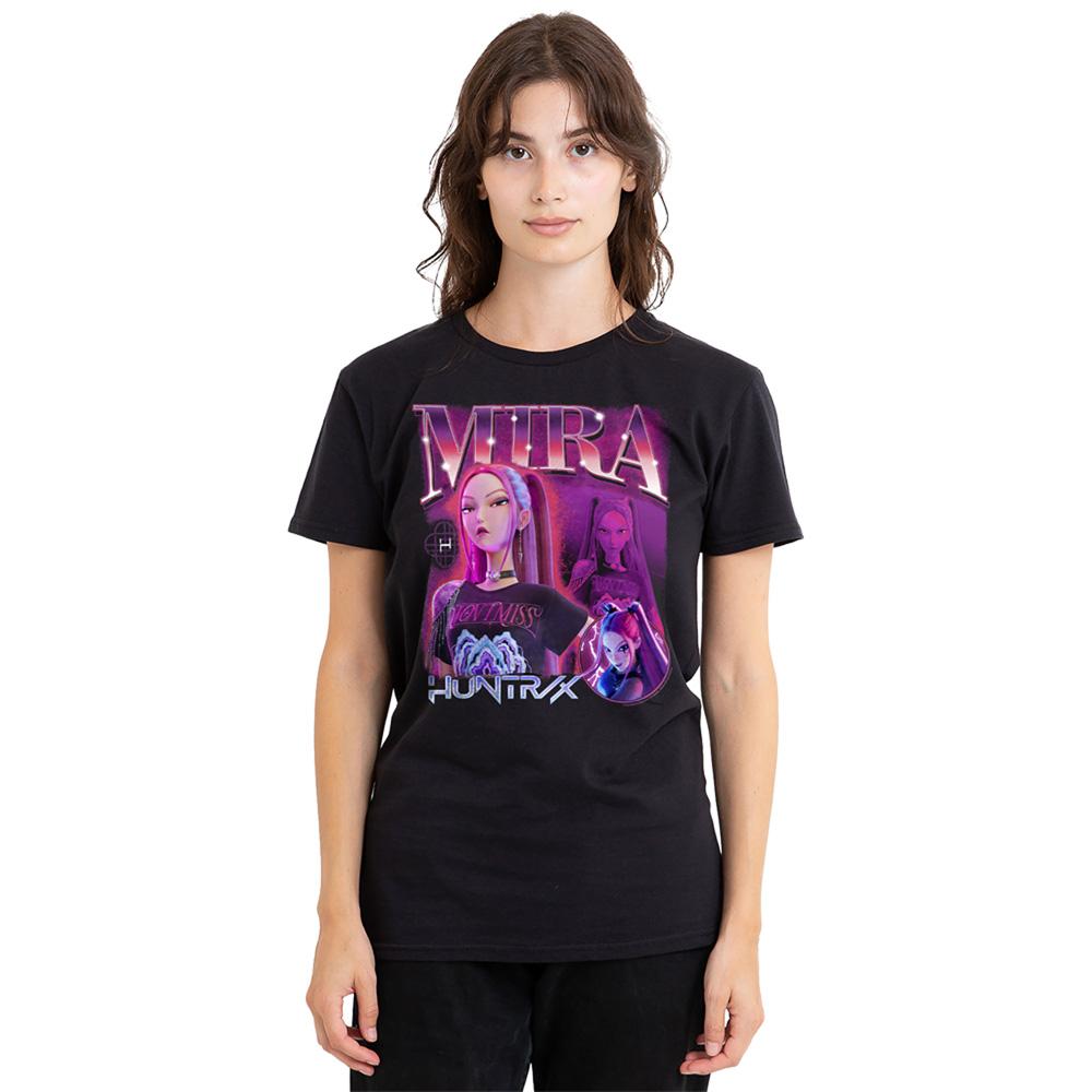 Black - Lifestyle - K-Pop Demon Hunters Womens-Ladies Huntr-X Mira T-Shirt