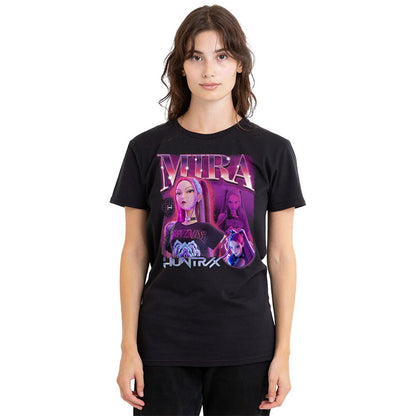 Black - Lifestyle - K-Pop Demon Hunters Womens-Ladies Huntr-X Mira T-Shirt
