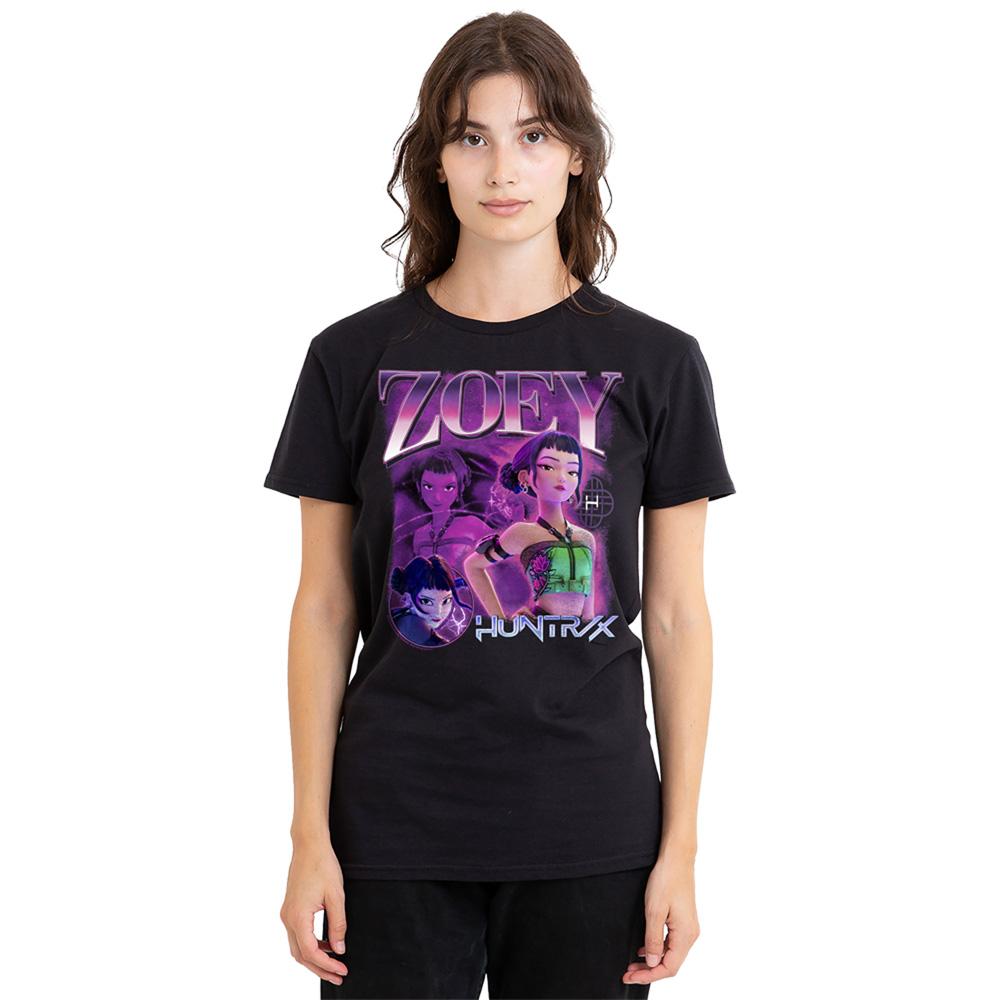 Black - Lifestyle - K-Pop Demon Hunters Womens-Ladies Huntr-X Zoey T-Shirt