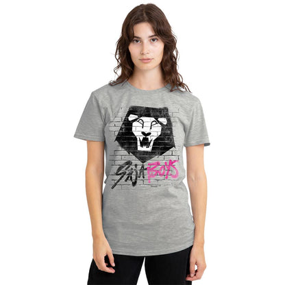 Heather Grey - Lifestyle - K-Pop Demon Hunters Unisex Adult Saja Boys Brick Graffiti T-Shirt