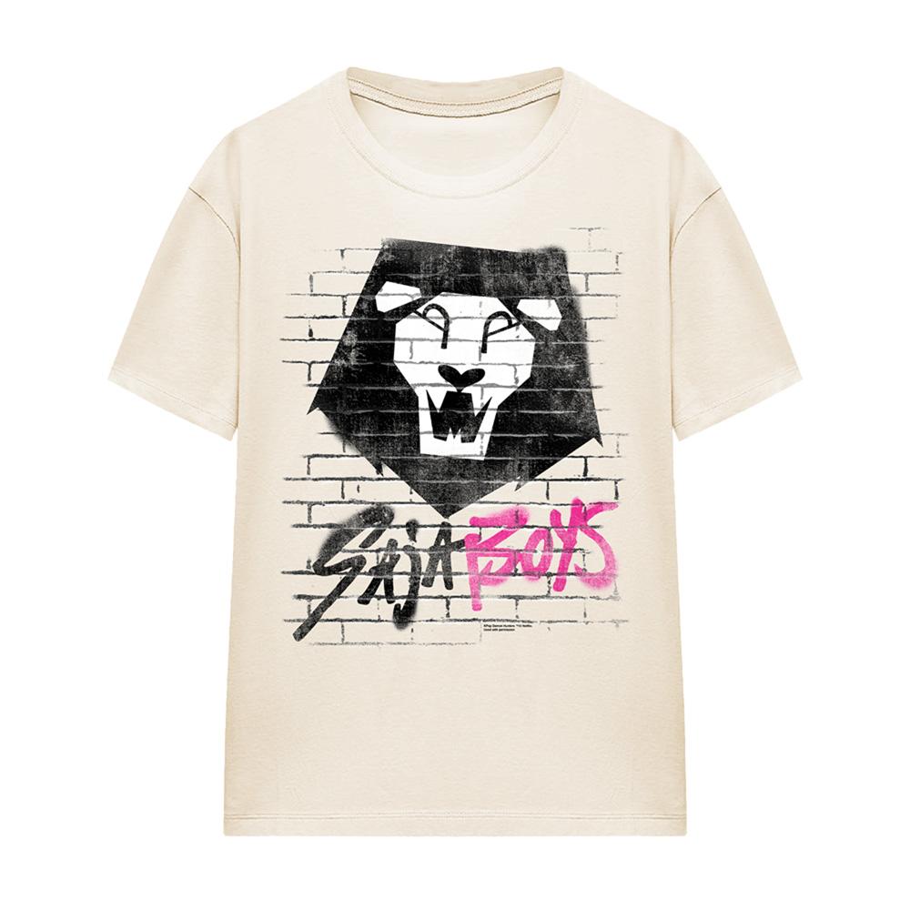 Natural - Front - K-Pop Demon Hunters Unisex Adult Saja Boys Brick Graffiti T-Shirt