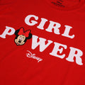 Red - Side - Disney Girls Girl Power Minnie Mouse T-Shirt