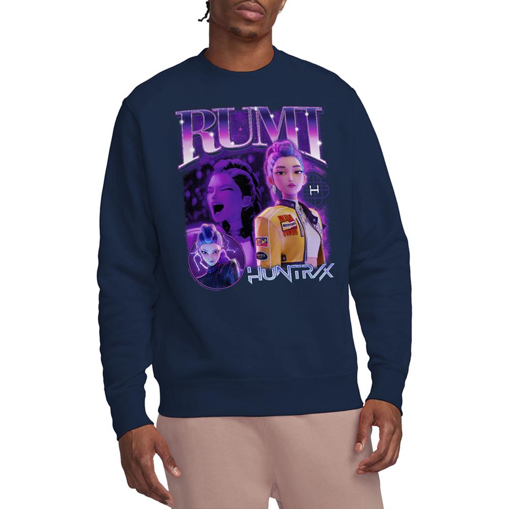 Navy - Lifestyle - K-Pop Demon Hunters Unisex Adult Huntr-X Rumi Bootleg Sweatshirt